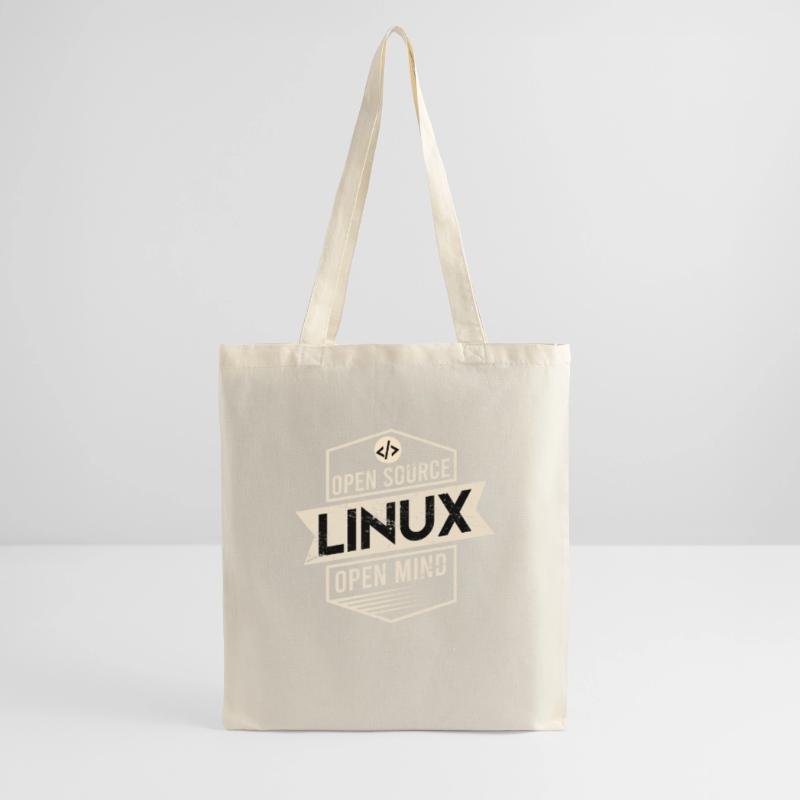 Open Source Open Mind Linux Betriebssystem Stoffbeutel