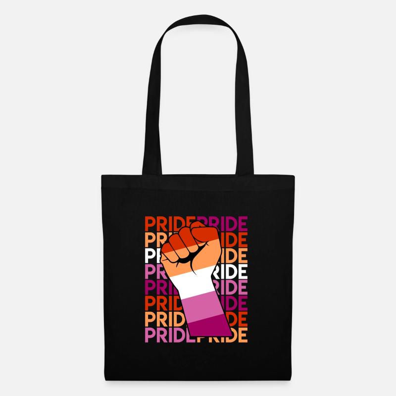 Lesbisch Pride LGBT Pride Homosexuell Lesbian - Stoffbeutel - Schwarz