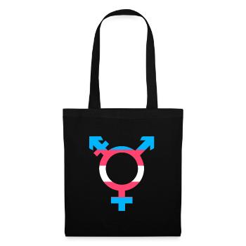 Trans Symbol Transgender Gender Symbol LGBT - Tote Bag - black - Front