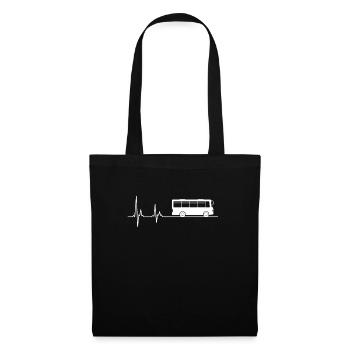 Bus driver bus driver heartbeat EKG heart rate - Tote Bag - black - Front