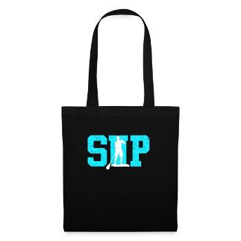 SUP stand up paddle lettrage logo paddle - Sac en tissu - noir - Devant