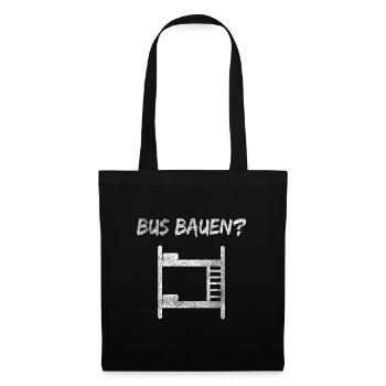 Festival Sarkasmus Bus bauen Geschenk - Stoffbeutel - Schwarz - Vorne