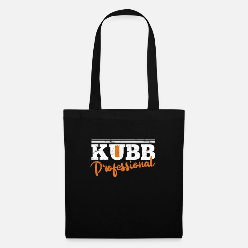 Wikingerschach Profi Kubb Master Strandspiel - Stoffbeutel - Schwarz