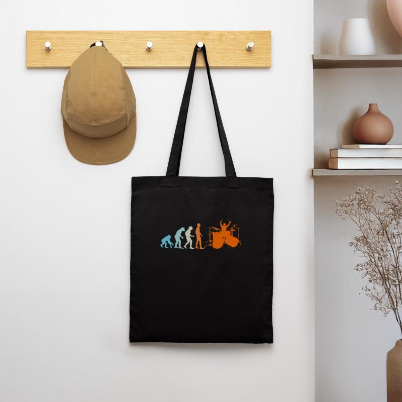 Drummer Drummer Evolution Monkey Human Tote Bag