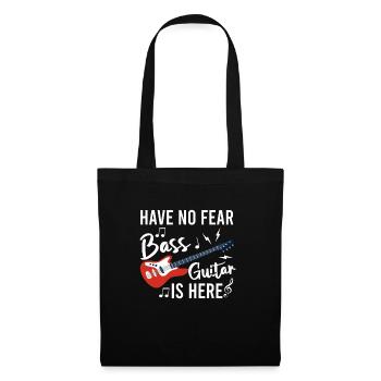Rocker Rock musique basse guitare basse guitariste - Sac en tissu - noir - Devant
