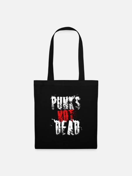 Punk is not Dead Punks Rock Punker Rockmusik - Stoffbeutel - Schwarz