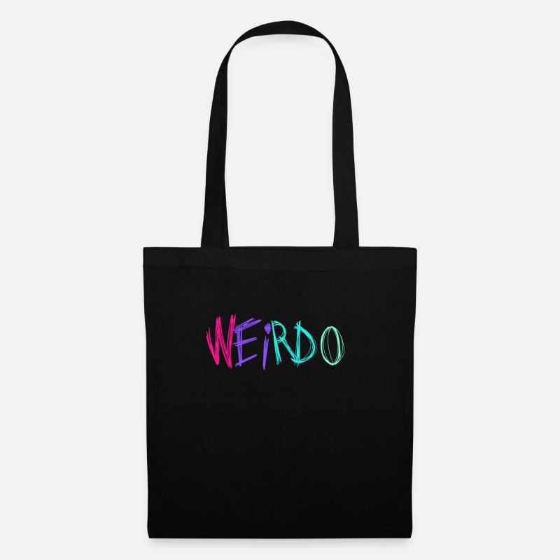 Weirdo Rockmusik Punk Rock Gothic Emo Kawaii Weird - Stoffbeutel - Schwarz