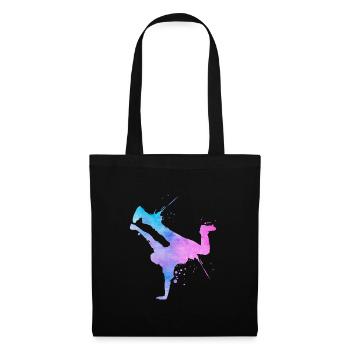 Street Art Breakdancer Modern Abstract Art - Tote Bag - black - Front