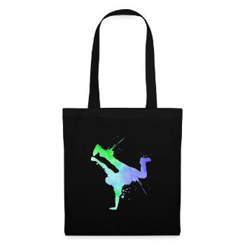 Breakdancer Graffiti Hip Hop B-Boy Street Art - Sac en tissu - noir - Devant