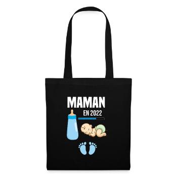 Cadeau De Grossesse Maman En 2022 - Sac en tissu - noir - Devant