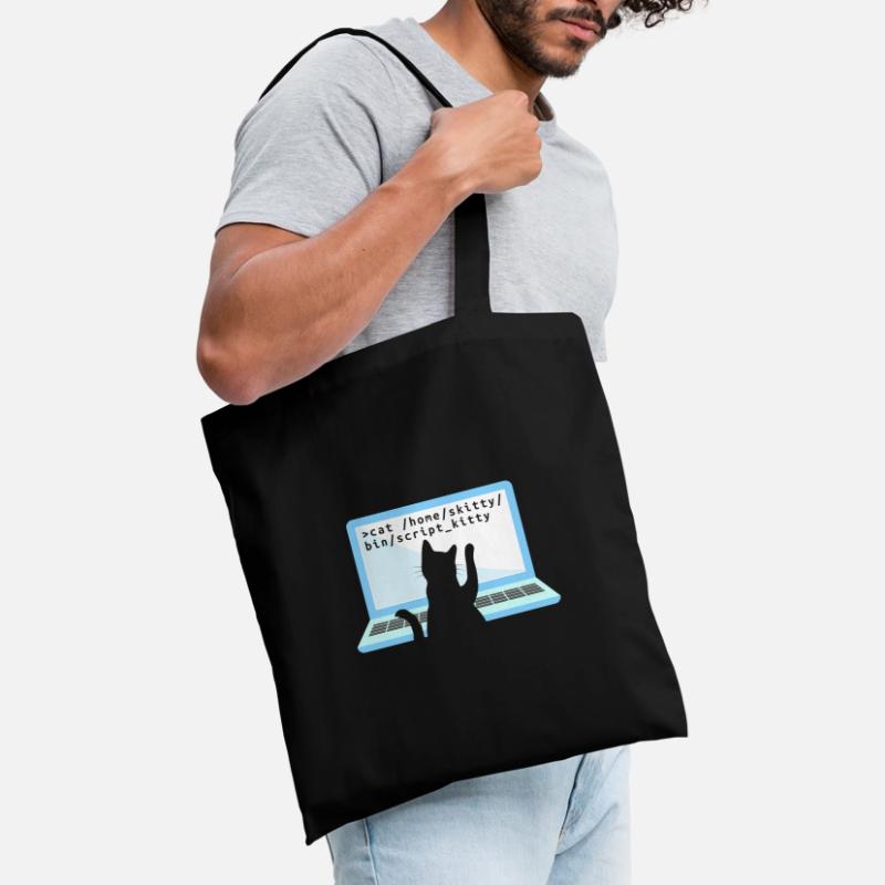 Cat as Programmer Coder Cat Owner Tote Bag