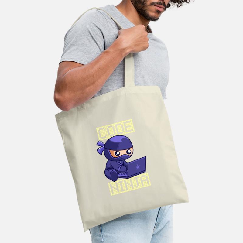 Code Ninja Coder Sofware développeur programmeur Sac en tissu
