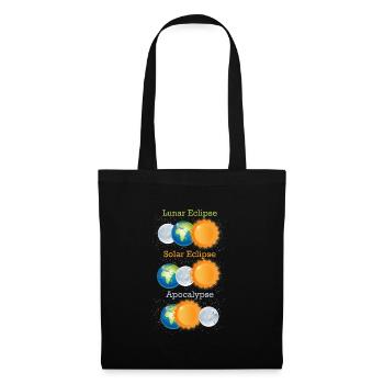 Lunar Eclipse Solar Eclipse Apocalypse - Tote Bag - black - Front