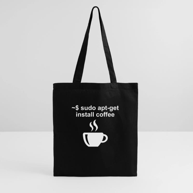 Linux Code café café bureau cadeau Sac en tissu