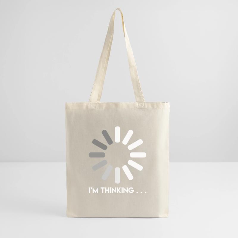 Programmierer Witz ich denke nach Coder Stoffbeutel