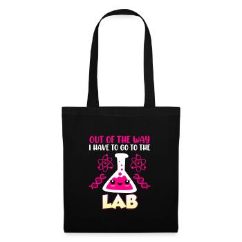 Le sort des laborantins je dois aller au labo - Sac en tissu - noir - Devant