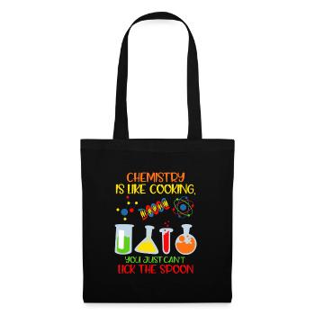 Chemistry is like cooking laboratory technician chemist - Tote Bag - black - Front