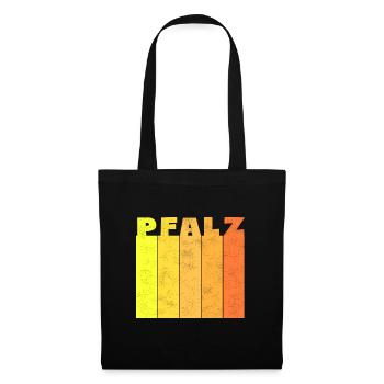 Pfalz Eifel Pfälzer vintage Geschenk - Stoffbeutel - Schwarz - Vorne