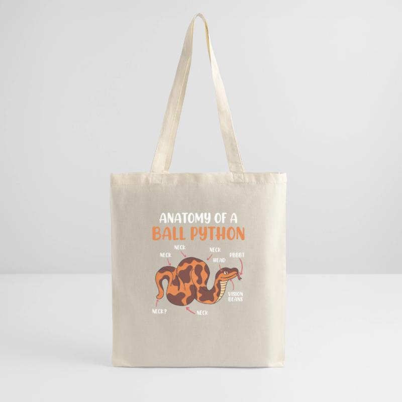 Snake Anotomy of a King Python Ball Python Tote Bag