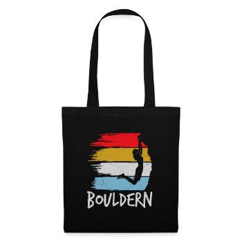 Bouldering Vintage Climbing Hall Boulder - Tote Bag - black - Front