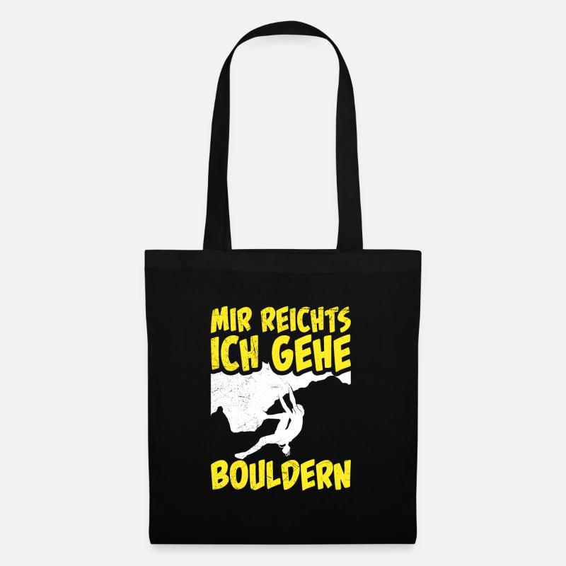 Mir reichts ich gehe Bouldern Klettern - Stoffbeutel - Schwarz