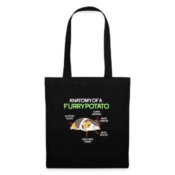 Anatomy of a Furry Potato Cobaye - Sac en tissu - noir - Devant