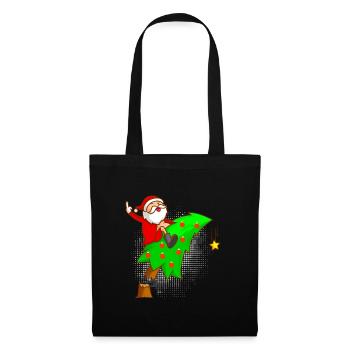 Anti Noël sapin Nikolaus Majeur - Sac en tissu - noir - Devant