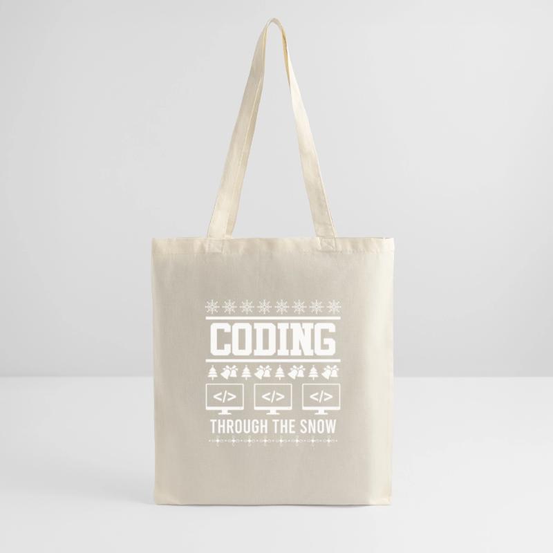Coder Ugly Christmas Noël Coding through Sac en tissu