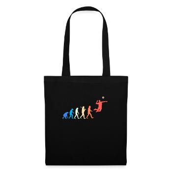 Joueur de volleyball Servir Joueur de volleyball - Sac en tissu - noir - Devant