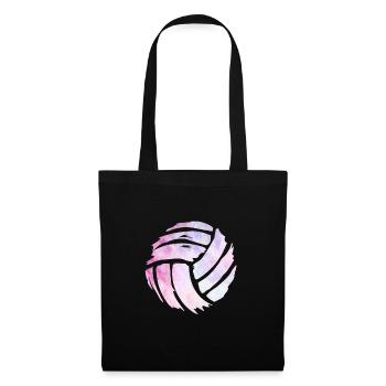 Volleyballmannschaft Volleyball Volleyballerin - Stoffbeutel - Schwarz - Vorne