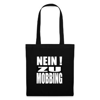 Gegen Mobbing Nein zu Mobbing - Stoffbeutel - Schwarz - Vorne