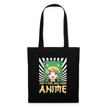 A Girl who loves Anime Manga Waifu - Tote Bag - black - Front