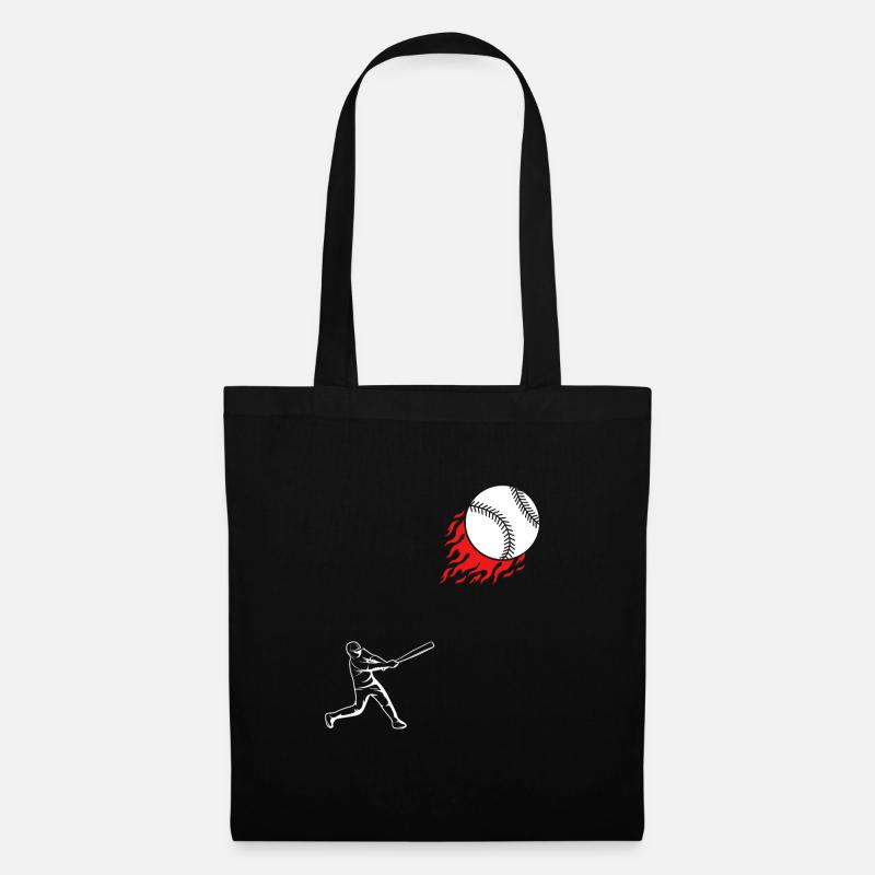 Équipe de baseball Baseball - Sac en tissu - noir