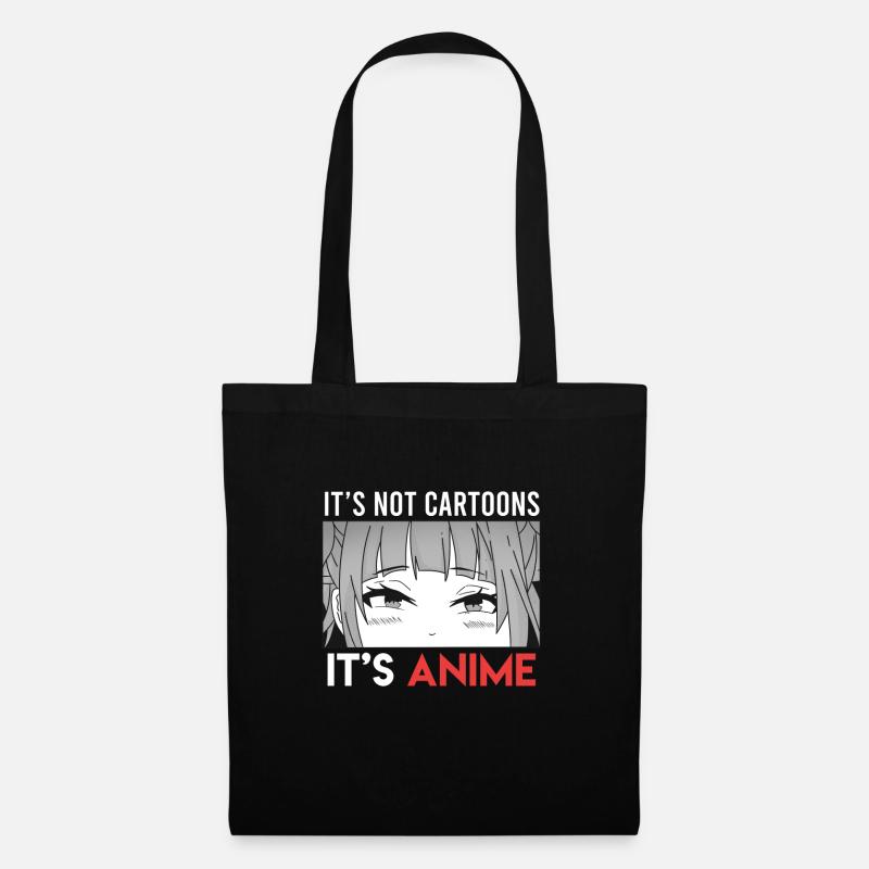 Anime not Cartoon - Stoffbeutel - Schwarz