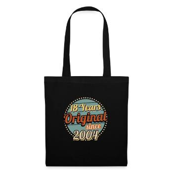 18 ans d’original depuis 2004 Millésime - Sac en tissu - noir - Devant