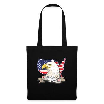 USA Patriot Flag Eagle Gift - Tote Bag - black - Front