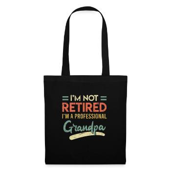 Pension 2022 Full-time Grandpa no pensioner Pension - Tote Bag - black - Front