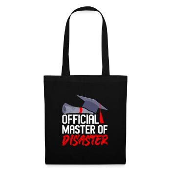 Official Master of Disaster Master Degree - Tote Bag - black - Front