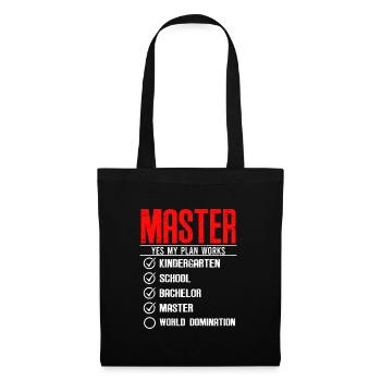 D’abord Master puis Maîtrise World Domination - Sac en tissu - noir - Devant