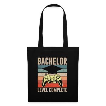 Bachelor Level Complete Bachelor Abschluss - Stoffbeutel - Schwarz - Vorne