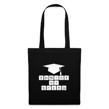 Bachelor of Science Bachelorabschluss Bachelor - Stoffbeutel - Schwarz - Vorne