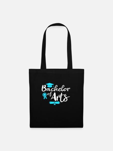Bachelor of Arts Bachelorabschluss - Stoffbeutel - Schwarz
