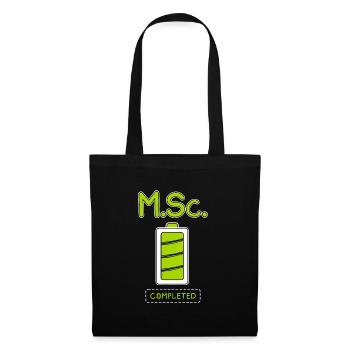 Master of Science completed Master's degree - Tote Bag - black - Front