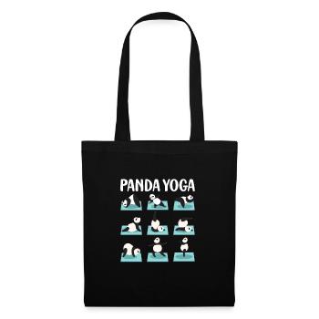 Yoga Quote Panda Yoga - Tote Bag - black - Front