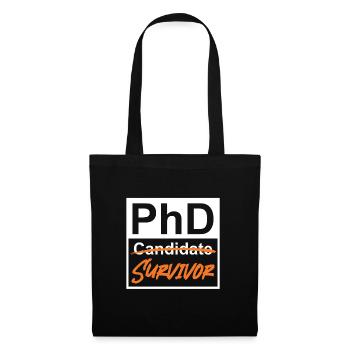 Phd Survivor Doctor 2022 PhD - Tote Bag - black - Front