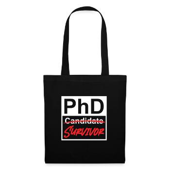 Thèse de doctorat survit au doctorat Survivant Doctorat - Sac en tissu - noir - Devant