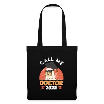Appelez-moi Docteur 2022 PhD - Sac en tissu - noir - Devant