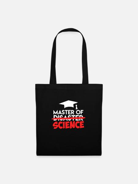 Master of Science Masterabschluss Master 2022 - Stoffbeutel - Schwarz