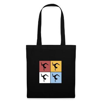 Squares Floor Gymnastics Gymnastics Sports Hobby - Tote Bag - black - Front