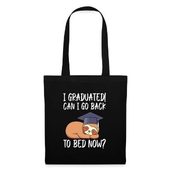 High School Graduation back to bed? Senior 2022 - Stoffbeutel - Schwarz - Vorne